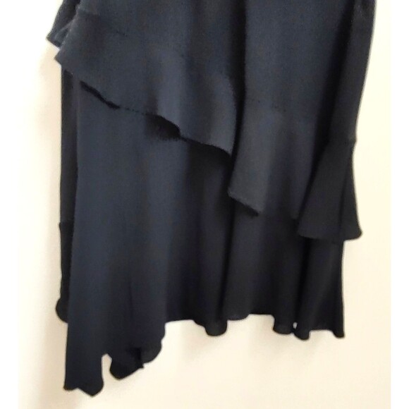 Sofia Jeans by Sofia Vergara Black Tiered Faux Wrap Dress - Picture 7 of 11